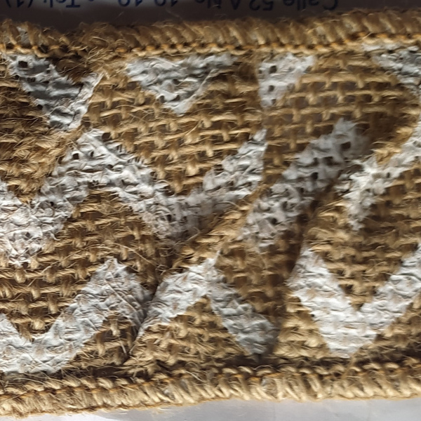 Cinta Yute Zig Zag con prenses
