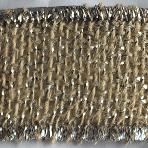 Cinta Yute Natural Hilo Lurex Filete
