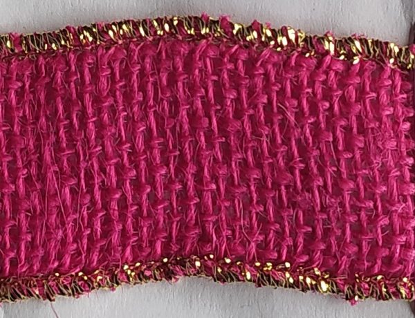 Y-C22-B07-HA Cinta Yute Color Borde Dorado o Plateado