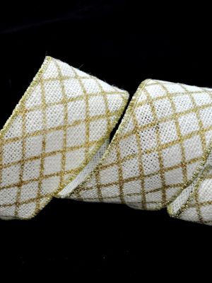 11 Cinta Yute Color Estampado en Rombos o Estrellas