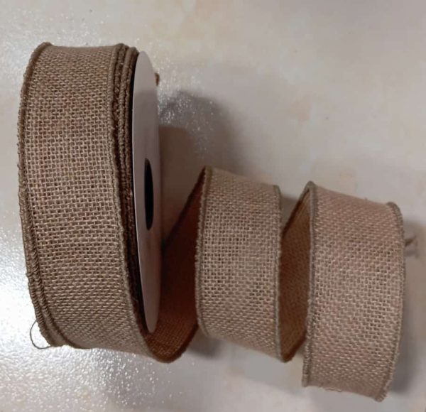 Rollo Cinta Yute Natural Borde Mismo