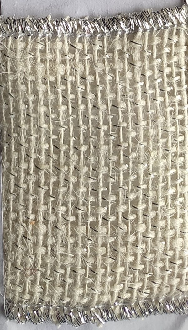 Y-C10-HL39-B39-HA Cinta Yute Color con incrustaciones en Hilo Lurex