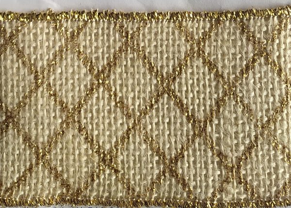 Y-C10-R07-B07-HA Cinta Yute Color Estampado en Rombos o Estrellas