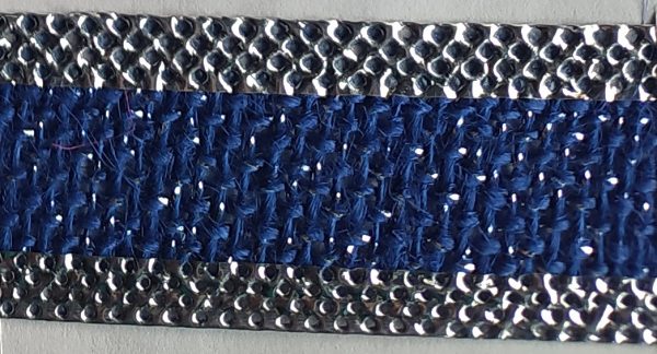 Cinta Yute Color Ultrasonido con incrustaciones en Hilo Lurex