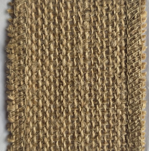 Y-N-BM-H Cinta Yute Natural Borde Hilo