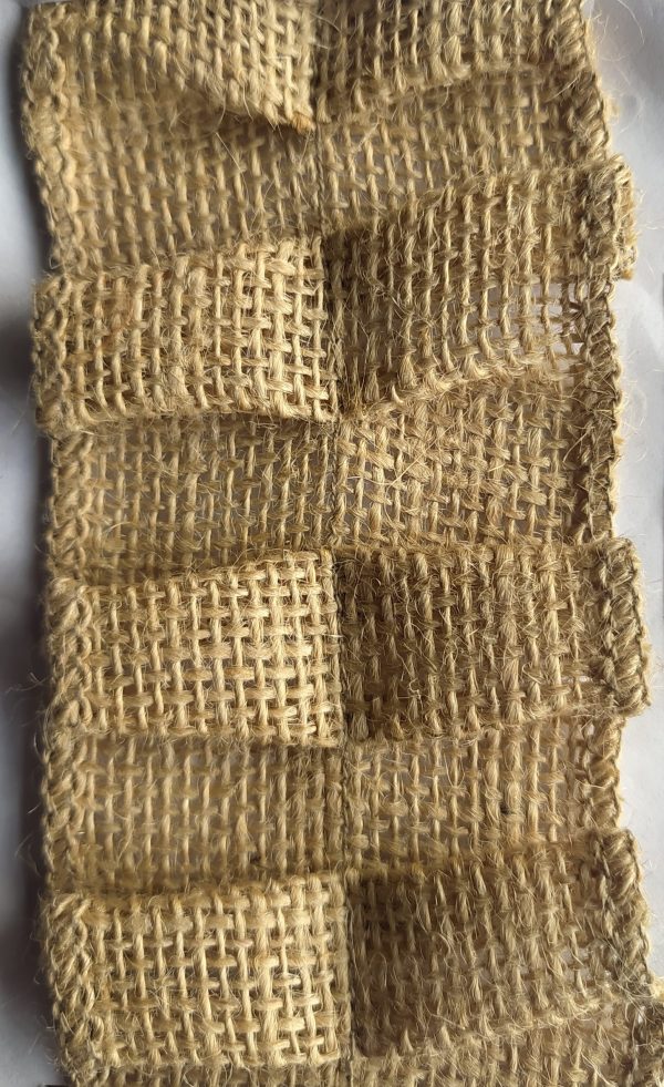 Y-N-BM-H-P01 Cinta Yute Natural con Prenses Borde Hilo