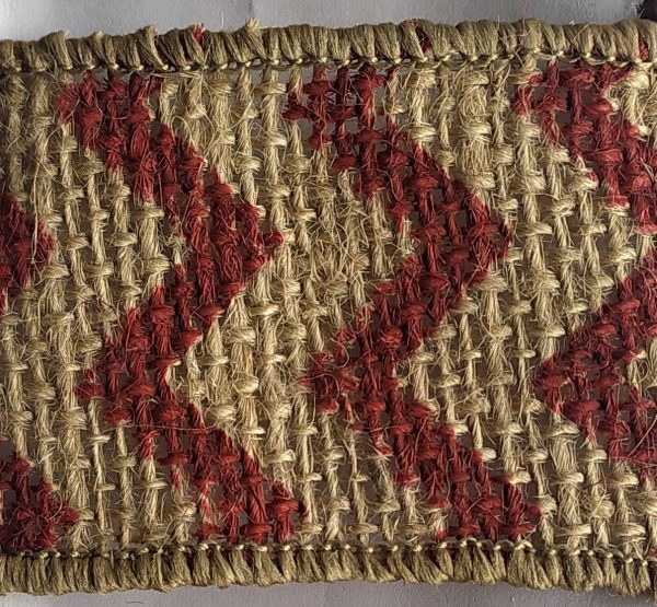 Y-ZZ02-B06-HA Cinta en Yute con estampado ZigZag