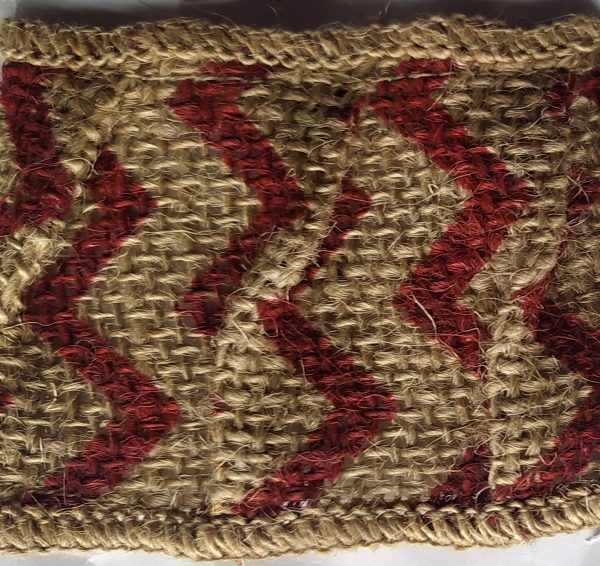 Y-ZZ02-B06-HA-P02 Cinta en Yute con estampado ZigZag