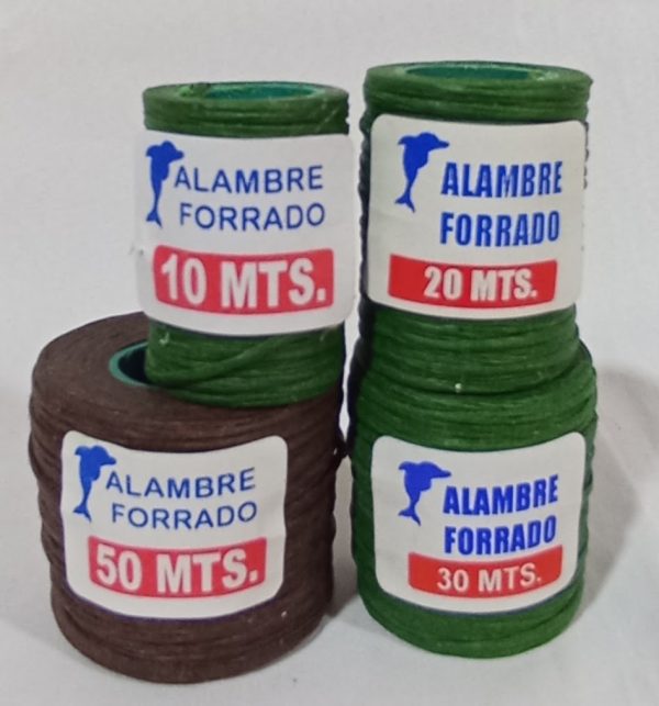 Alambre forrado