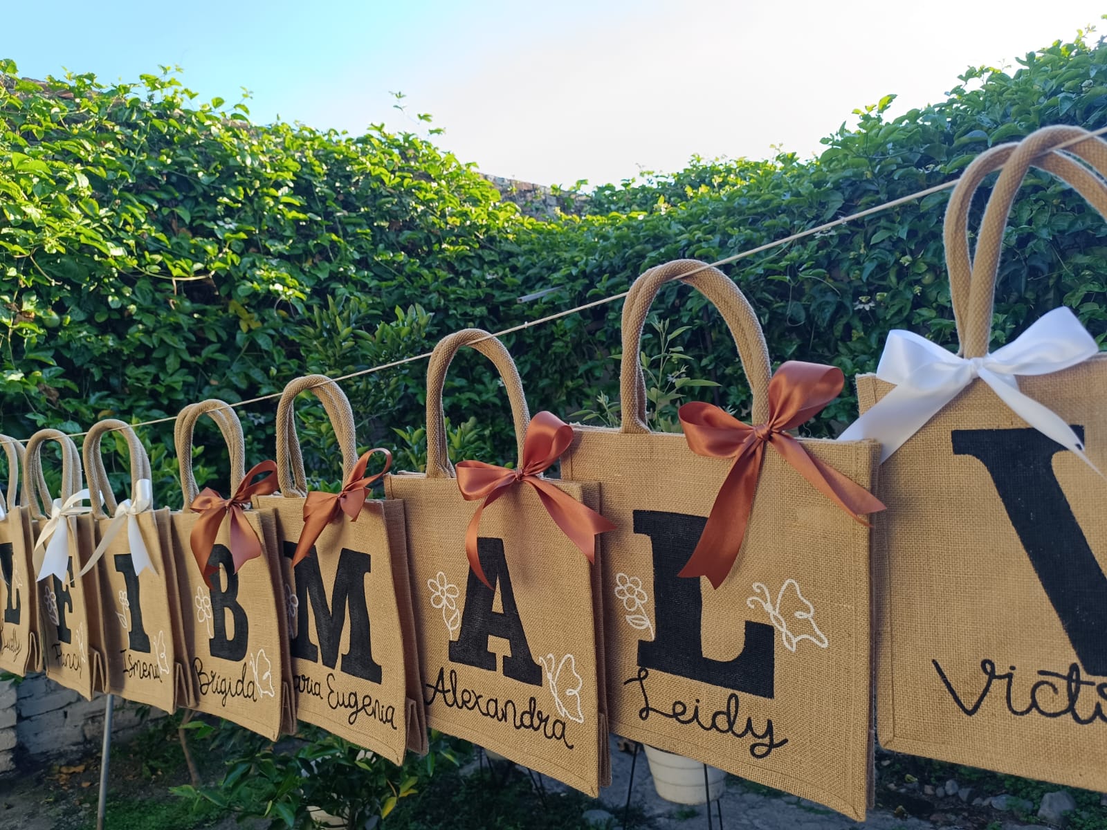 Bolsas ecológicas de yute reutilizables para compras sostenibles y reducción del uso de plástico